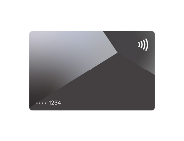 Titanyum Apple Card’ın önden görünümü