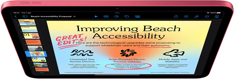 Keynote on iPad