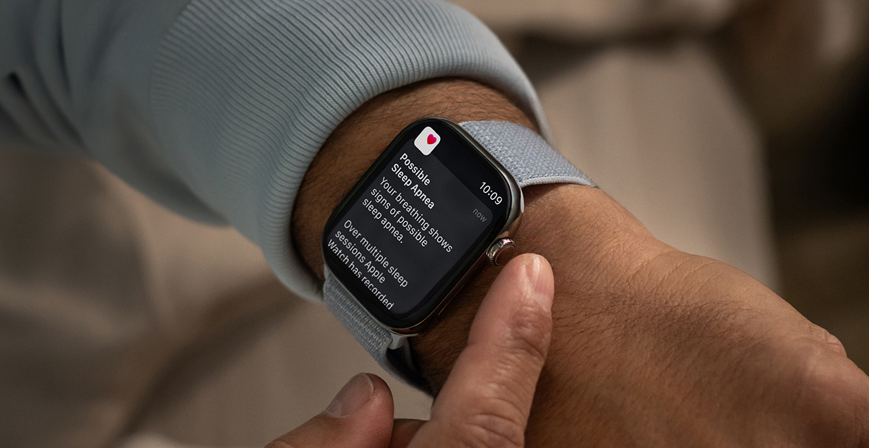 Apple Watch تعرض إشعار لعلامات "انقطاع نفس نومي محتمل."