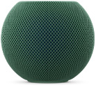 HomePod mini 2, Farbe Grün, Vorderseite, kompaktes kugelförmiges Design, nahtloses akustisches Netzgewebe