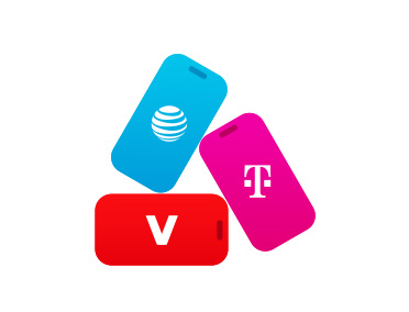 AT&T, T-Mobile, Verizon